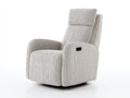Sillones reclinables de tela beige jaspeada 95x92x104 cm - diseño acolchado para salón