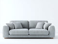 Sofás 2 plazas de tela 180x90x72 cm - gris claro - diseño moderno para salón
