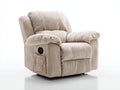 Sillones reclinables tapizado 92x96x104 cm - beige - diseño acolchado para salón