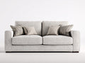 Sofás 2 plazas tapizado 178x88x82 cm - beige - diseño moderno para salón
